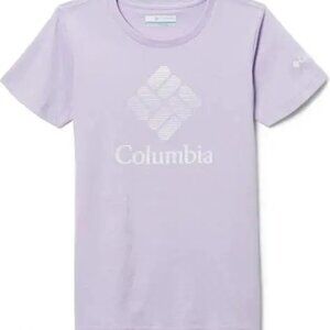 NWT Columbia Youth Mission Lake SS Graphic Shirt- Morning Mist